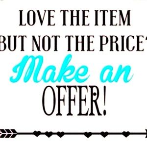 I love offers please make an offer on items